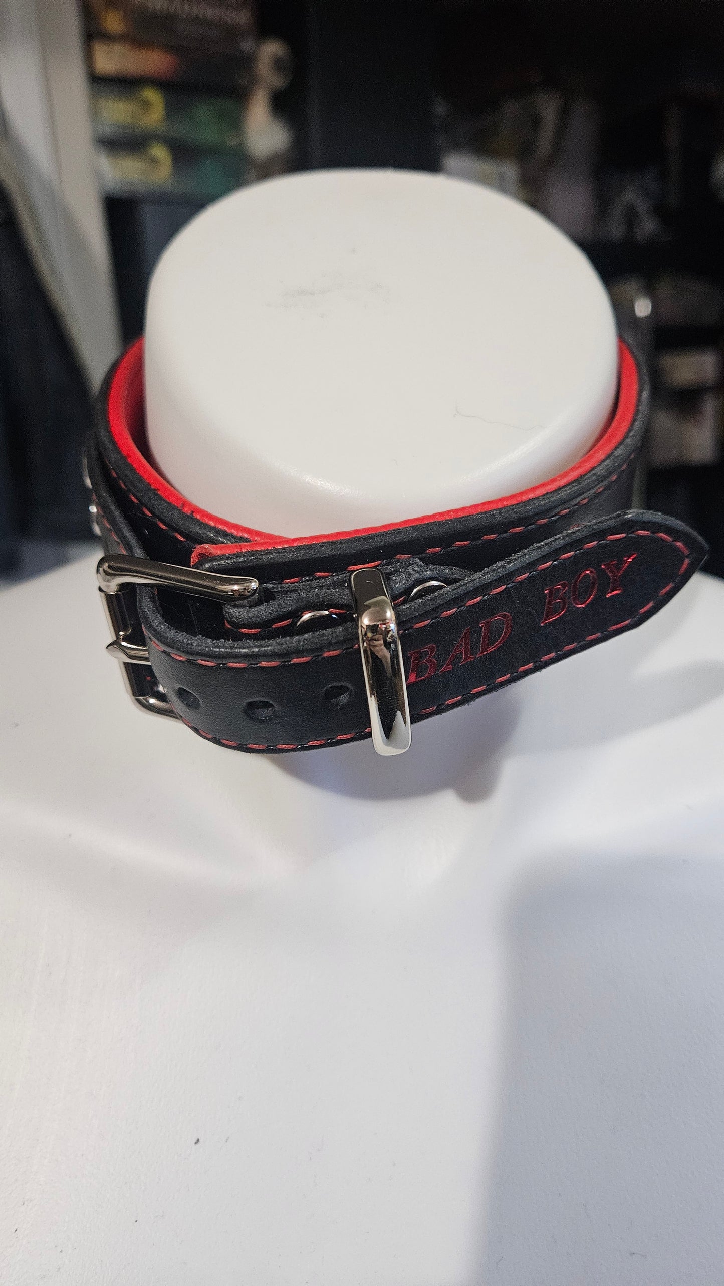 Bad Boy Red and Black Collar